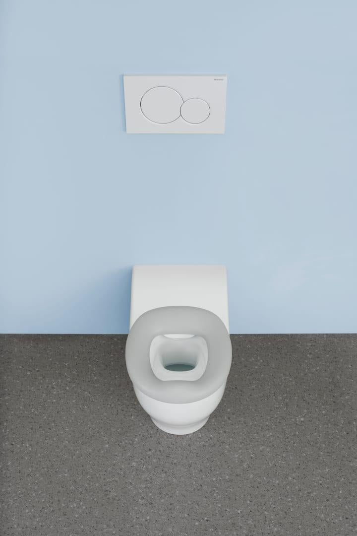 GEBERIT Bambini Stand-WC für Kleinkinder, Tiefspüler, Rimfree, weiß, H 24 cm