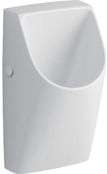 GEBERIT Renova Plan Urinal wasserlos, Abgang nach hinten, weiß – spülrandlose Sanitärkeramik