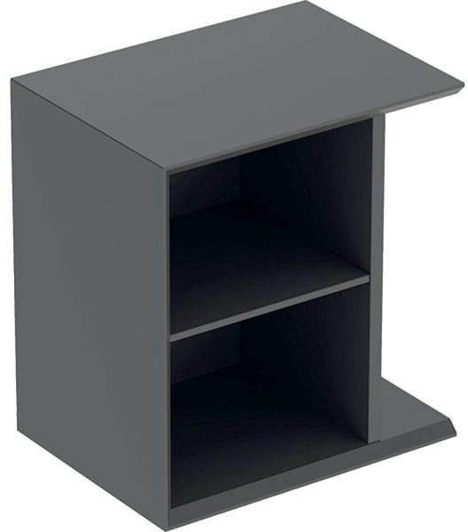 Geberit iCon Seitenelement wandhängend 37 cm weiß hochglänzend – Badregal mit Einlegeboden