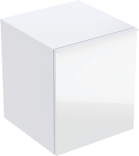 Geberit Acanto Seitenschrank 45,2 cm mit Schublade & Innenschublade, weiß matt – wandhängend