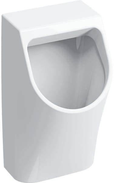 GEBERIT Renova Plan Urinal weiß – Wandhängend, Zulauf hinten, Abgang hinten, 0,5 l Spülvolumen