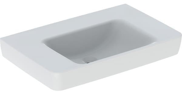 Geberit Renova Plan WT mit Ablagefl., 75x48cm m. Hl., m. Ül., weiß