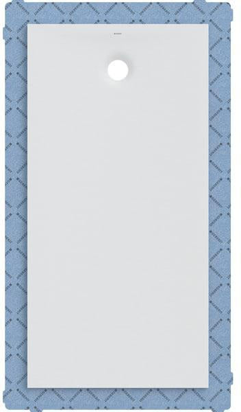 GEBERIT Olona Duschwanne 90 x 75 cm rechteckig, Mineralguss, weiß matt, mit Dichtvlies