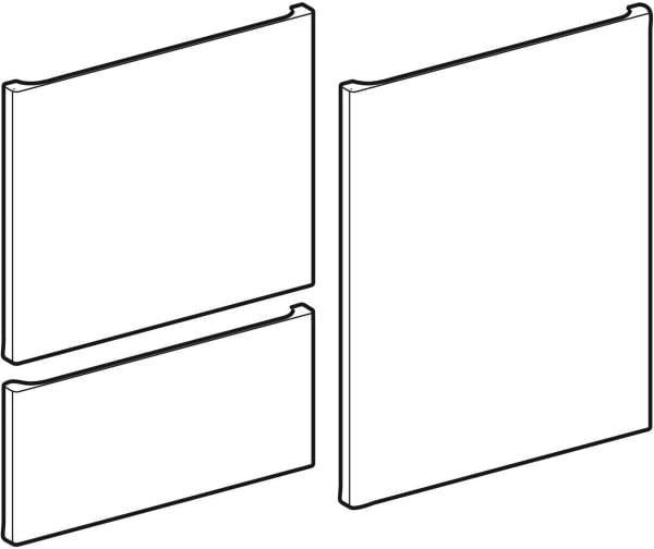 Geberit Renova Plan Schubladen-/Front-Set für Mittelhochschrank, hickory hell