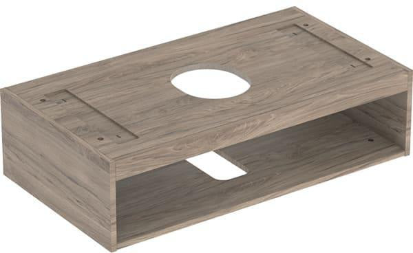 Geberit VariForm Korpus für Aufsatzwaschtisch, 90 cm, weiß hochglänzend, mit Schublade