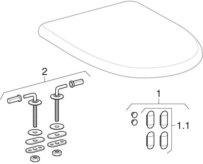 Geberit Renova Comfort Stand-WC Flachspüler erhöht barrierefrei Abgang horizontal weiß