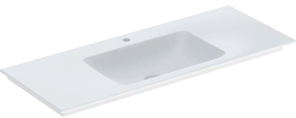 Geberit ONE Möbelwaschtisch 60x48 cm mit Hahnloch, ohne Überlauf, weiß, KeraTect