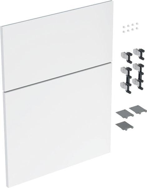 Geberit iCon Schubladenfront Set für Seitenschrank, 45 cm, weiß hochglänzend