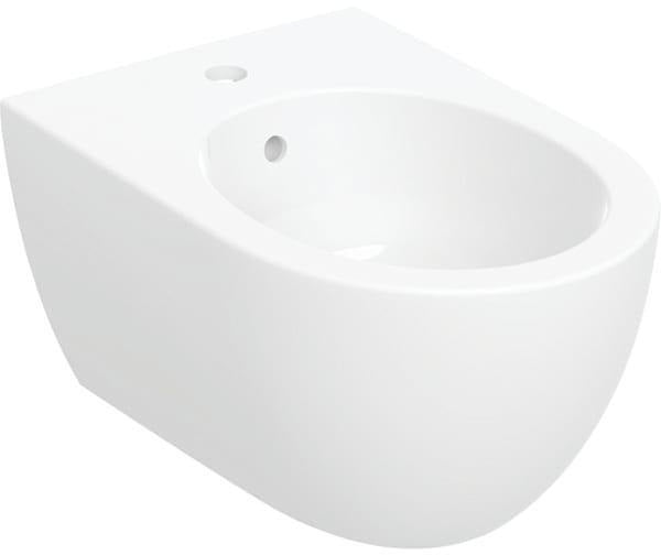 Geberit Acanto Wandbidet mit Überlauf, geschlossene Form, T: 53 cm, weiß