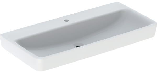 Geberit Renova Plan Waschtisch 55x44 cm mit Hahnloch, ohne Überlauf, weiß