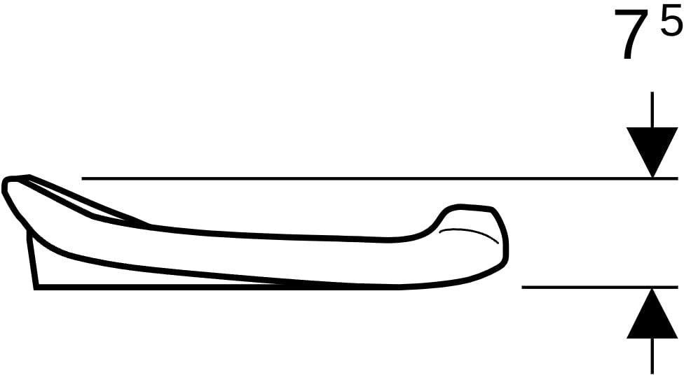 GEBERIT Bambini WC-Sitzring für Kleinkinder achatgrau – Matt, PUR, 280 x 305 mm