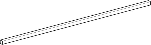 Geberit Option Plus Lichtleiste oben für Lichtspiegel eckig, Breite 120 cm, Aluminium eloxiert