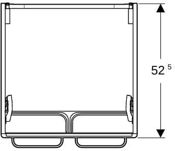 GEBERIT Renova Comfort Waschtischunterschrank 53 cm, 2 Türen, weiß matt, wandhängend