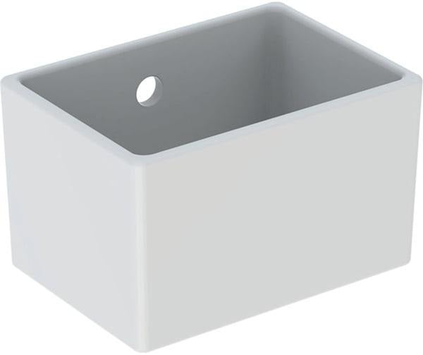 Geberit Publica Gipsfangbecken Unterteil 25x21x35 cm in Weiß – Sanitärkeramik für den professionellen Einsatz