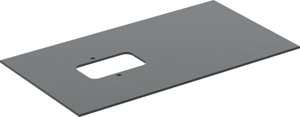 GEBERIT Glasplatte für Citterio Unterschrank AWT, Breite 75 cm, schwarz