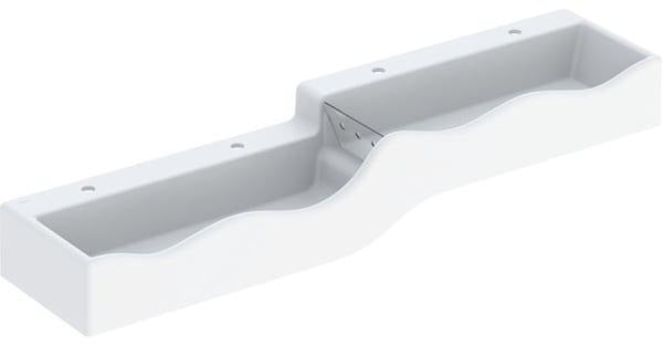 Geberit Bambini Spiel- und Waschlandschaft für 4 Waschtischarmaturen, 1800 mm, weiß