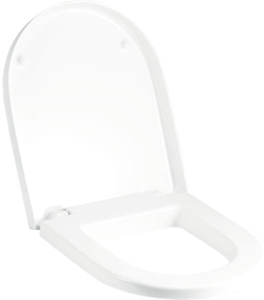 GEBERIT JOOP! WC-Sitz mit Absenkautomatik, weiß, verchromte Scharniere