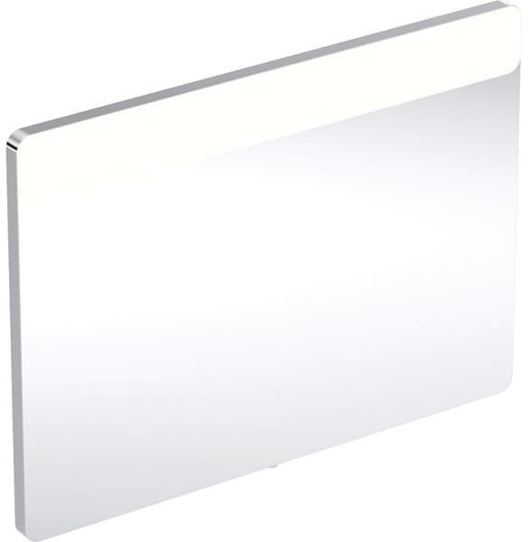 Geberit Option Lichtspiegel 90x65 cm mit LED-Beleuchtung oben – Aluminium gebürstet