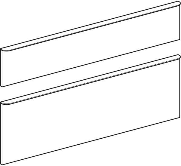 Geberit Smyle Schubladenfronten 2er-Set mit Griffen weiß Hochglanz für 120 cm Waschtisch-Unterschrank