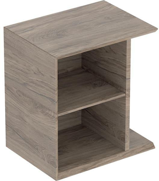 Geberit iCon Seitenelement wandhängend 37 cm weiß hochglänzend – Badregal mit Einlegeboden