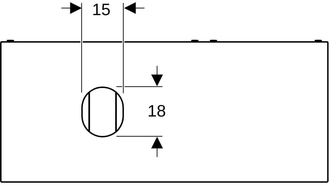 Geberit VariForm Waschtischunterbau 120 cm, 3 Schubladen, lava matt – Wandhängend