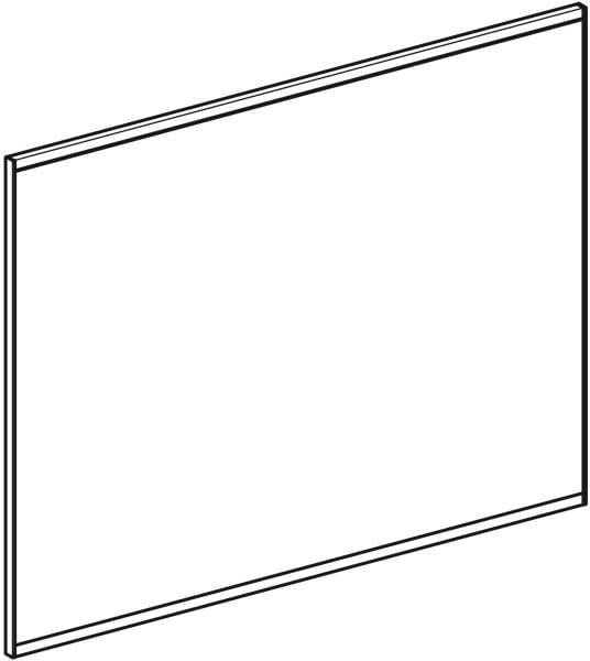 Geberit Option Plus Lichtspiegel 40x70 cm, direkte & indirekte LED-Beleuchtung, Aluminium eloxiert