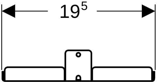 GEBERIT ONE Inneres Ablagefach lava 36,9x19,8x4 cm – Stahl pulverbeschichtet