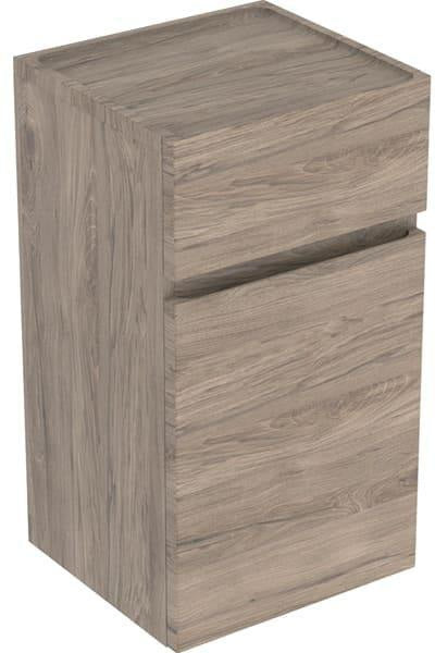 Geberit Renova Plan Seitenschrank 39x70x36 cm Nussbaum hickory – 1 Tür, 1 Schublade, Soft-Close