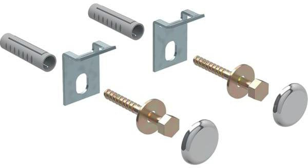 Geberit Kerafix Befestigungsset für Urinale, 2 Stück, weiß – Montagematerial