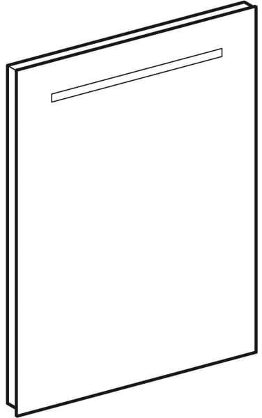Geberit Renova Compact Lichtspiegel 40x80 cm mit LED-Beleuchtung und Schalter