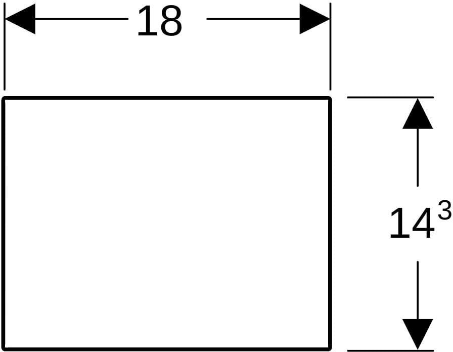 GEBERIT VariForm Schubladeneinsatz H-Unterteilung – dunkelgrau, melaminbeschichtet, 18 x 5,7 x 37,3 cm