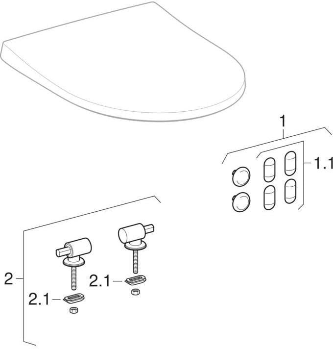 Geberit iCon Stand-WC Rimfree Tiefspüler 6 l weiß für Aufsatz-Spülkasten