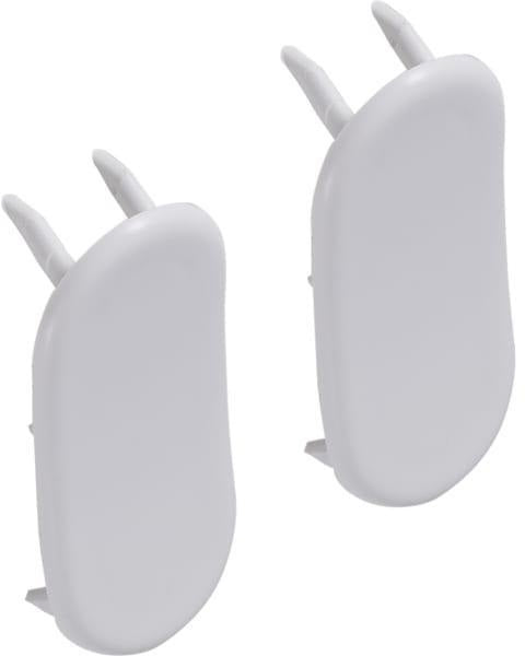 Geberit Set Deckkappen für Wand-WC und Bidet, seitliche Befestigung, weiß