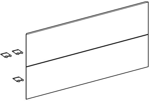 GEBERIT ONE Schubladenfront-Set für Waschtisch-Unterschrank, 105 cm, Weiß Hochglanz