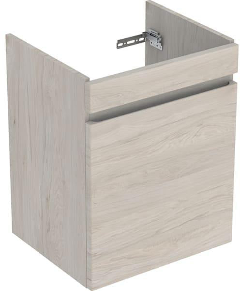 Geberit Renova Plan Waschtischunterschrank Nussbaum hickory hell mit Schublade & Innenschublade