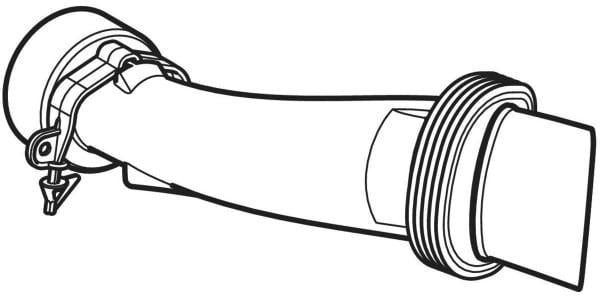 GEBERIT Spülbogen Typ SP40 für WC mit TurboFlush – Komplettset