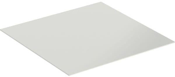 GEBERIT Abdeckplatte Acanto für Seitenschrank, Glas, Weiß, 45 cm