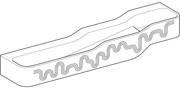 Geberit Bambini Spiel- und Waschlandschaft 180 cm, 4 Waschplätze, weiß – Varicor
