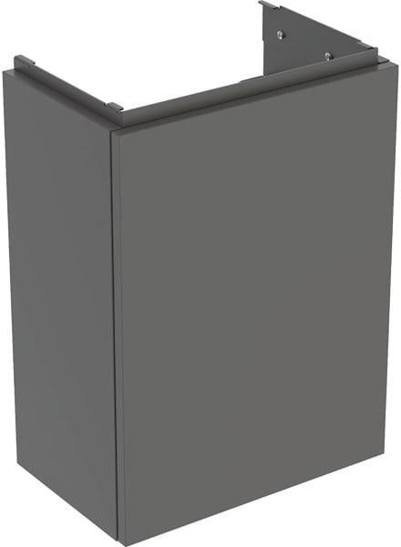 Geberit Acanto Unterschrank für Handwaschbecken, 1 Tür, weiß hochglänzend, Push-to-open