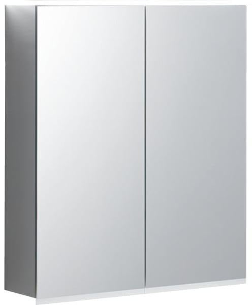Geberit Option Plus Spiegelschrank mit LED-Beleuchtung, zwei Türen, 75x70x17,2 cm, verspiegelt