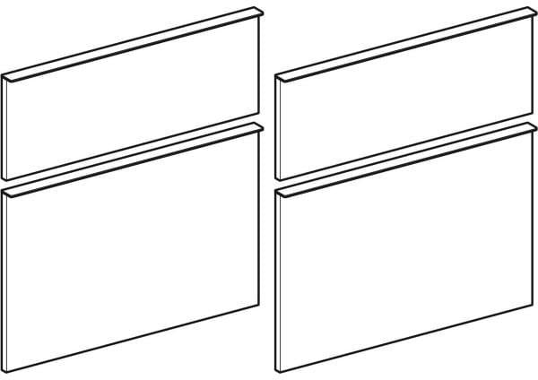 GEBERIT Renova Plan Schubladenfront für Seitenschrank in Weiß – Passgenaue Badmöbel-Front