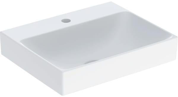 Geberit ONE Waschtisch 60x48 cm mit Hahnloch, ohne Überlauf, weiß, KeraTect