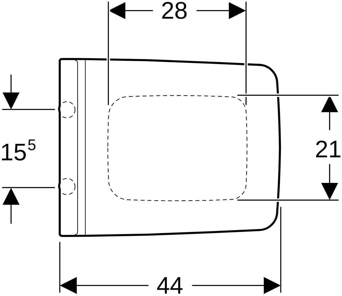 Geberit Xeno2 WC-Sitz mit Absenkautomatik & Quick Release – Weiß Glänzend