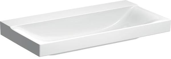 Geberit Xeno2 Waschtisch 90x48 cm weiß ohne Hahnloch ohne Überlauf mit KeraTect