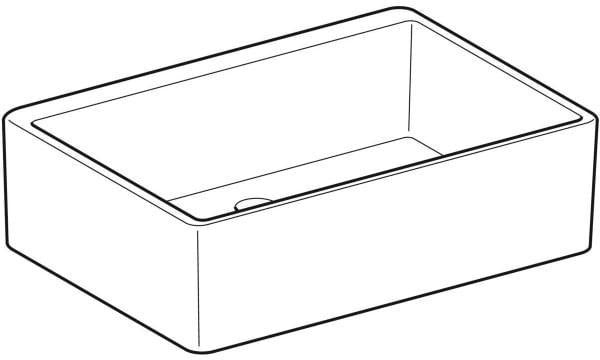 GEBERIT Publica Mehrzweckbecken 50x14x40 cm, weiß, ohne Überlauf