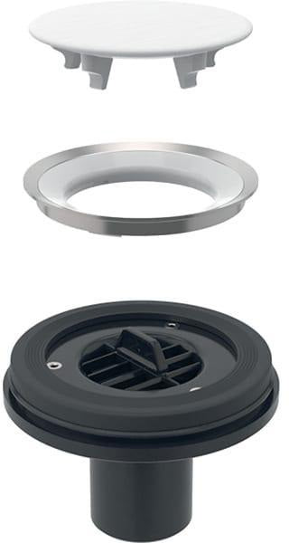 GEBERIT Ablaufanschluss für Setaplano Duschfläche – stockwerksdurchdringende Installation DN 50