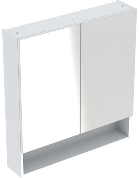 GEBERIT Renova Plan Spiegelschrank 2 Türen 58,8 cm weiß mit Soft-Close