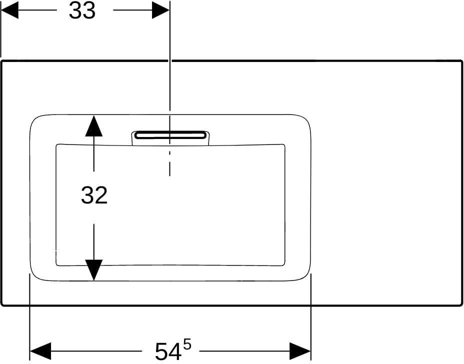 Geberit ONE Möbelwaschtisch 90x48 cm CleanDrain mit KeraTect, Ablage rechts, ohne Überlauf