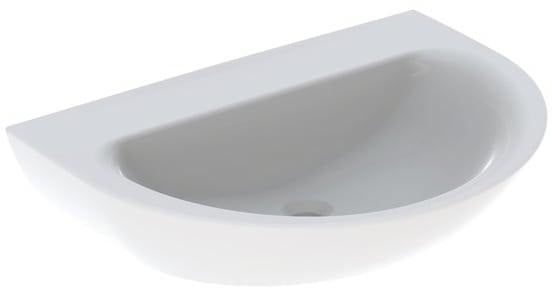 Geberit Renova Waschtisch 65x50 cm ohne Hahnloch, ohne Überlauf, weiß – Wandmontage