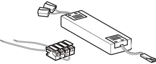 GEBERIT Transformator für Lichtspiegel Xeno2 – 24 V DC Netzteil mit 220–240 V AC Eingang